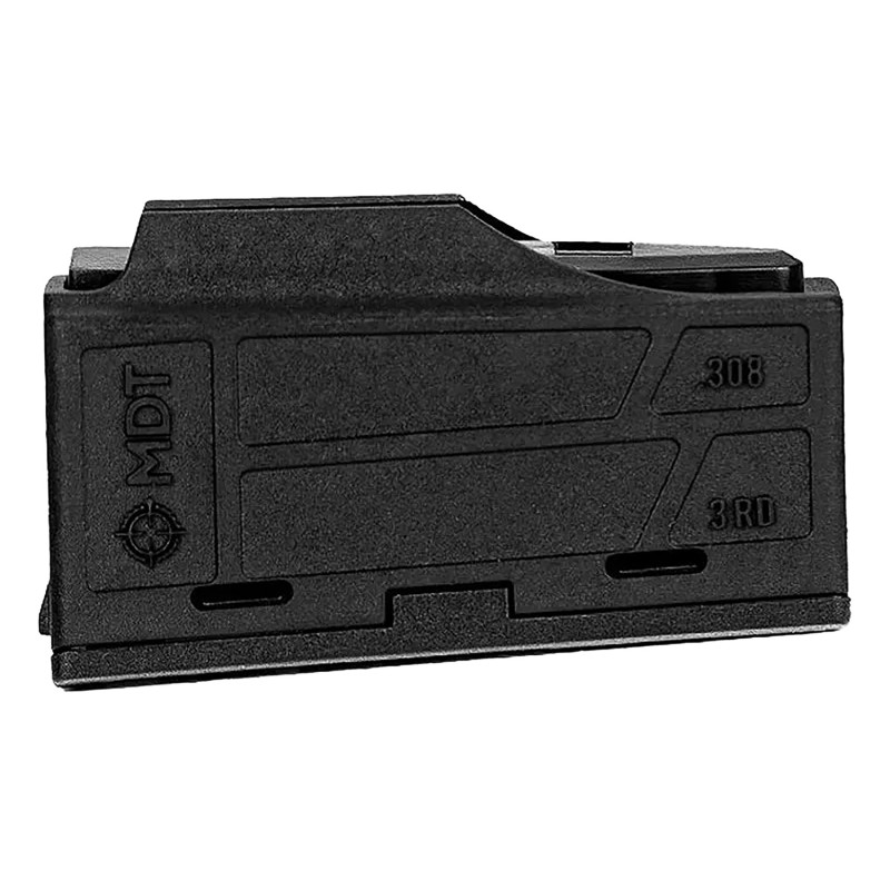 Mdt Sporting Goods Inc 105089BLK AICS Magazine  3rd Flush Fit 3086.5 Creedmoor Short Action Black Polymer Fits Some ChassisBotto