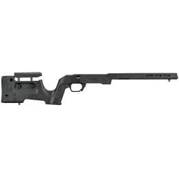 Mdt Sporting Goods Inc 104691BLK XRS Chassis Black Aluminum Core with Polymer Panels Adj. Cheekrest MLOK Forend Interchangeable 