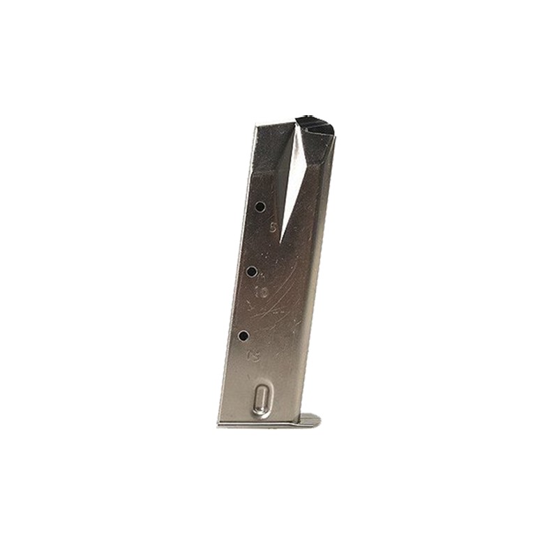 MecGar MGRP8515N Standard  Nickel Detachable 15rd 9mm Luger for Ruger P95P85P89P93P94