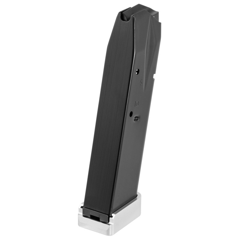 MecGar P226X5910AFC Standard  10rd Extended 9mm Luger Fits Sig P226 X5 Blued wAntiFriction Coating Carbon Steel