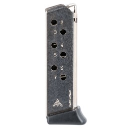 MecGar MGWPPKSFRN Standard  Nickel Detachable w Finger Rest 7rd 380 ACP for Walther PPKS