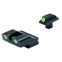 Meprolight USA 107763101 TruDot  Black  Green Tritium Front Sight Green Tritium Rear Sight Set