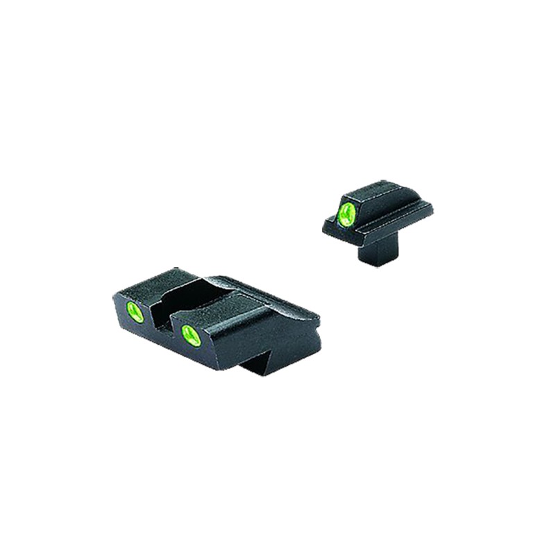 Meprolight USA 107763101 TruDot  Black  Green Tritium Front Sight Green Tritium Rear Sight Set