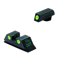 Meprolight USA 102243101 TruDot Green Fixed Green Tritium Front  RearBlack Frame Compatible wGlock 9mm Luger40 SW357 Sig.45 GAP 