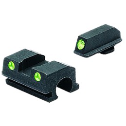 Meprolight USA 188013101 TruDot  Black  Green Tritium Front Sight Green Tritium Rear Sight Set