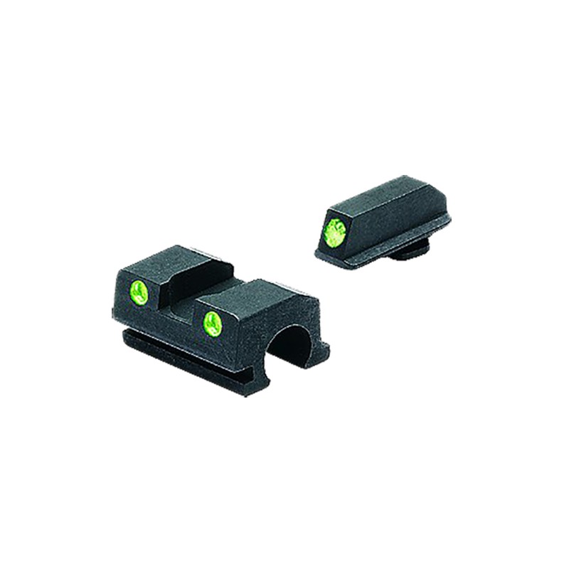 Meprolight USA 188013101 TruDot  Black  Green Tritium Front Sight Green Tritium Rear Sight Set