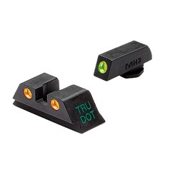 Meprolight USA 102243301 TruDot  Black  Green Tritium Front Sight Orange Tritium Rear Sight Set