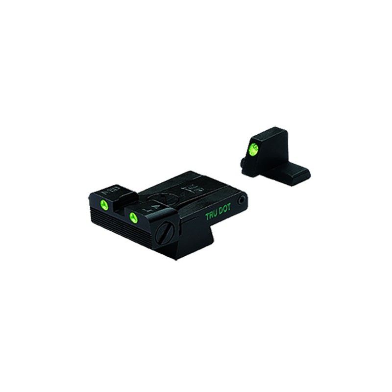 Meprolight USA 215163101 TruDot  Black  Green Tritium Front Sight Green Tritium Adjustable Rear Sight