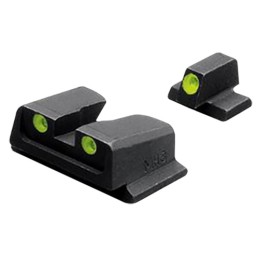 Meprolight USA 117663101 TruDot  Black  Green Tritium Front Sight Green Tritium Rear Sight Set