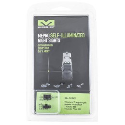 Meprolight USA 102423101 TruDot  Black  Green Tritium Front Sight Green Tritium Rear Sight Set