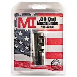 Midwest Industries MIAR30MB1 Muzzle Brake  Black Phosphate Steel with 5824 tpi Threads for 30 Cal ARPlatform