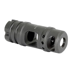 Midwest Industries MIMB6 Muzzle Brake  Black Phosphate Steel with M14x1 LH Threads for 30 Cal AKPlatform