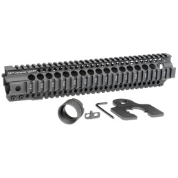 MIDWEST INDUSTRIES INC MICRT12625 TSeries AR15 6061 Aluminum Black Hard Coat Anodized 12.625