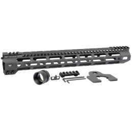 Midwest Industries MICRLW15 Combat Lightweight AR15 Black Hardcoat Anodized AluminumPolymer 15 PicatinnyMLOK