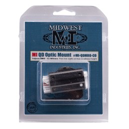 Midwest Industries MIQDMROCO Trijicon MRO QD Mount  Black Hardcoat Anodized