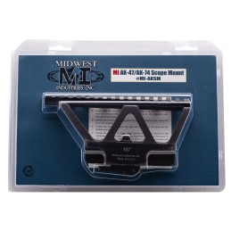 Midwest Industries MIAKSM MI AK Side Railed Scope Mount  Black Hardcoat Anodized