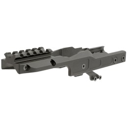 Midwest Industries MIAKALPHARDM Alpha Optic Mount Black Anodized Hardcoat AluminumSteel MI AK Alpha Series Handguards Compatible