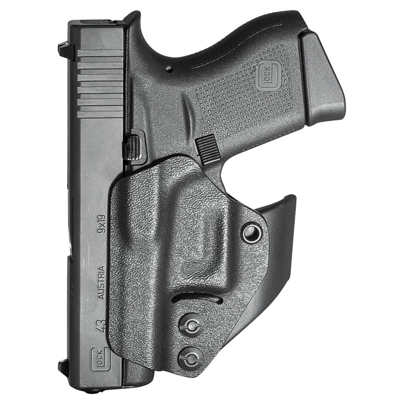 Mission First Tactical H2GL43AIWBM Minimalist Holster AIWB Black Polymer Belt Clip Fits Glock 424343X48 Ambidextrous