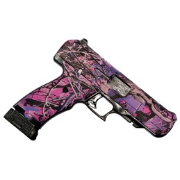 HiPoint 34010PI JCP  40 SW 101 4.50 Black Steel Barrel HydroDipped Pink Camo Serrated Steel Slide HydroDipped Pink Camo Polymer 