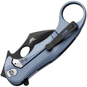 LEone Mid Framelock Blue PVD