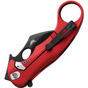 LEone Mid Framelock Red PVD