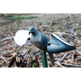 Mojo Outdoors HW7201 Wind Dove  Doves Species Gray Plastic