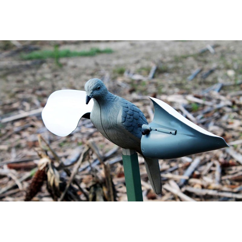 Mojo Outdoors HW7201 Wind Dove  Doves Species Gray Plastic