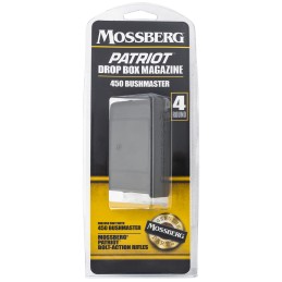 Mossberg 95037 Patriot  Drop Box Magazine 4rd .450 Bushmaster For Use wMossberg Patriot BoltAction Rifle