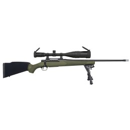 Mossberg 27924 Patriot Night Train 308 Win Caliber with 51 Capacity 22 ThreadedFluted Barrel Matte Blued Metal Finish  OD Green 