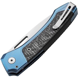 Twain Button Lock CF Blue