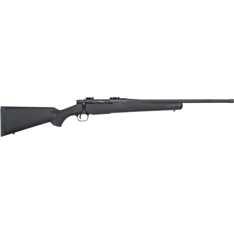 Mossberg 28175 Patriot  400 Legend 41 20 Fluted wRecessed Match Crown Blued BarrelRec Black Synthetic Stock SpiralFluted Bolt Ad