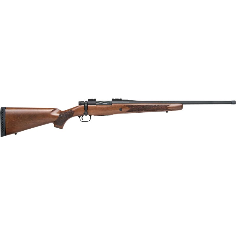 Mossberg 28176 Patriot  400 Legend 41 20 Fluted wRecessed Match Crown Blued BarrelRec Walnut Stock SpiralFluted Bolt Adj. LBA Tr