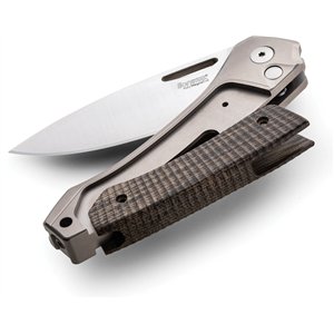 Twain Button Lock CF Brn