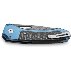 Twain Button Lock Damascus