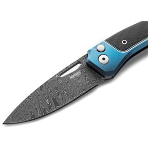 Twain Button Lock Damascus