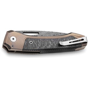 Twain Button Lock Damascus