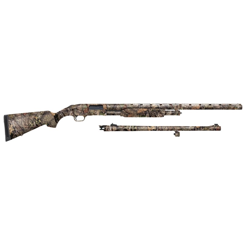 Mossberg 52282 500 FieldDeer 12 Gauge 3 51 28 Vent Rib24 Slugster Barrels Overall Mossy Oak BreakUp Country Dual Extractors Synt