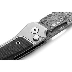 Twain Button Lock Damascus