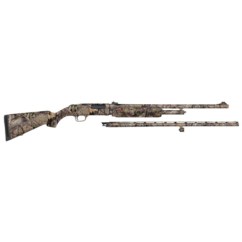 Mossberg 54183 500 FieldDeer 20 Gauge 51 3 26 Vent Rib24 Slugster Barrels Overall Mossy Oak BreakUp Country Synthetic Stock Incl