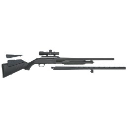 Mossberg 58244 500 FieldDeer 12 Gauge 51 3 28 Vent Rib24 Slugster Barrels Blued Metal Finish Synthetic Dual Comb Stock  Includes