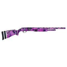 Mossberg 54161 500 Super Bantam 20 Gauge 51 3 22 Vent Rib Barrel EZReach Forend Dual Extractors Overall Muddy Girl Wild Syntheti