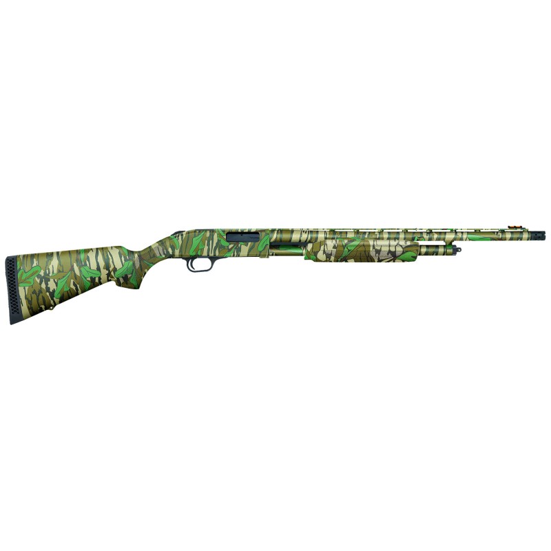 Mossberg 54337 500 Turkey 20 Gauge 51 3 22 Vent Rib Barrel Optic Cut Receiver Fiber Optic Front Sight Overall Mossy Oak Greenlea