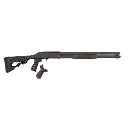 Mossberg 50695 590 Tactical 12 Gauge 81 3 20 Cylinder Bore Barrel Matte Blued Metal Finish Dual Extractors FLEX Component 6 Posi