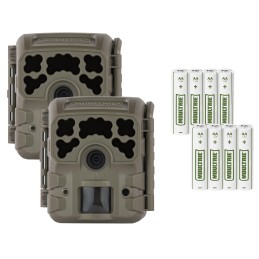 Moultrie MCG14074 Micro32i Kit Green 32MP Resolution MicroSD Card SlotUp to 32GB Memory 2 Pack