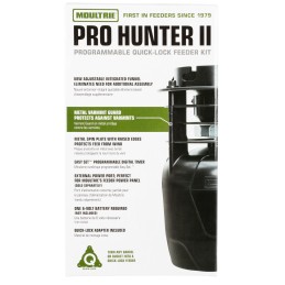 Moultrie MFG13448 Pro Hunter II Feeder Kit 6 Programs 120 Seconds Duration Black