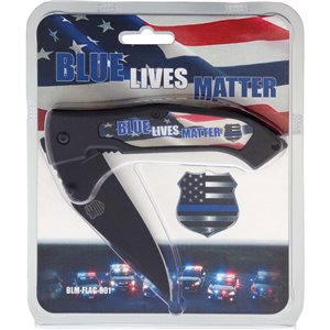 Blue Lives Matter Linerlock