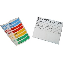 MTM CaseGard LL1 Universal Reloading Labels  MultiCaliber Adhesive Paper 50 Load Labels  48 Small Color Coded Labels