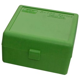 MTM CaseGard RS10010 Ammo Box FlipTop 223 Rem 204 Ruger Green Polypropylene 100rd