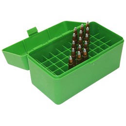 MTM CaseGard RM5010 Ammo Box FlipTop 308 Win 220 Swift 243 Win Green Polypropylene 50rd