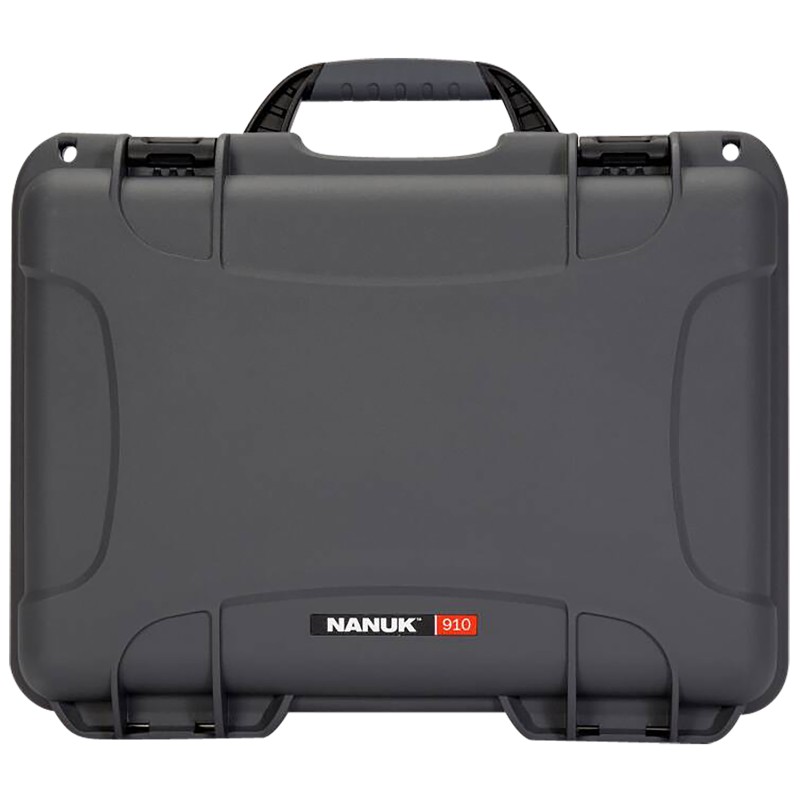 Nanuk 910GLOCK7 910 Glock Compatible 2 Up Pistol Case Graphite Resin with ClosedCell Foam Padding 13.20 L x 9.20 W x 4.10 H Inte